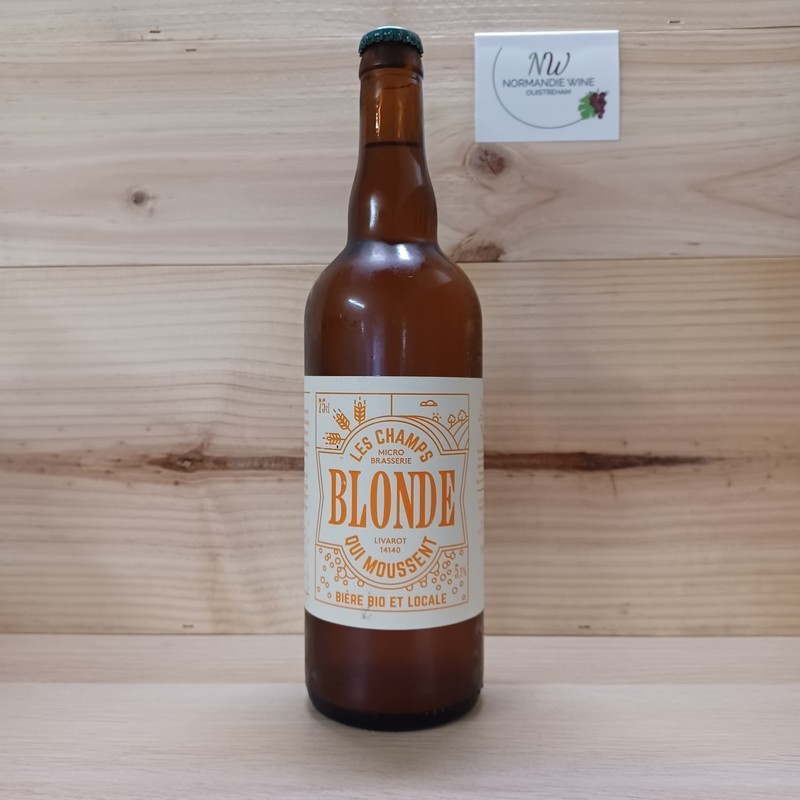 LES CHAMPS QUI MOUSSENT - BLONDE BIO - 75CL