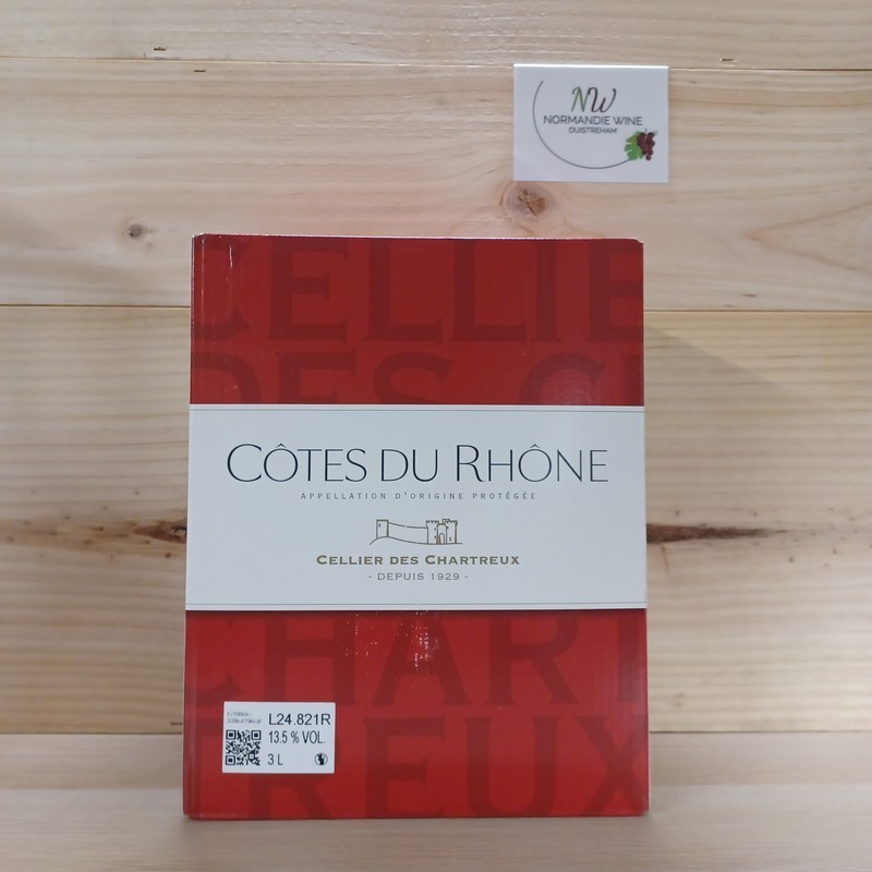3L - CÔTES DU RHÔNE - CELLIER DES CHARTREUX