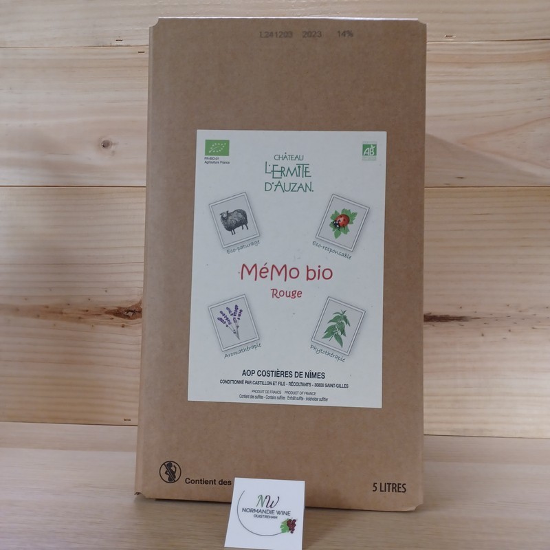 5L - COSTIERES DE NIMES "MEMO BIO" D AUZAN