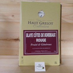 5L BLAYE COTES DE BORDEAUX ROUGE -CHT HAUT GRELOT