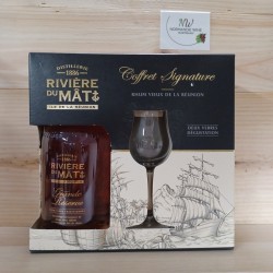 RIVIERE DU MAT GDE RESERVE - COFFRET 2 VERRES