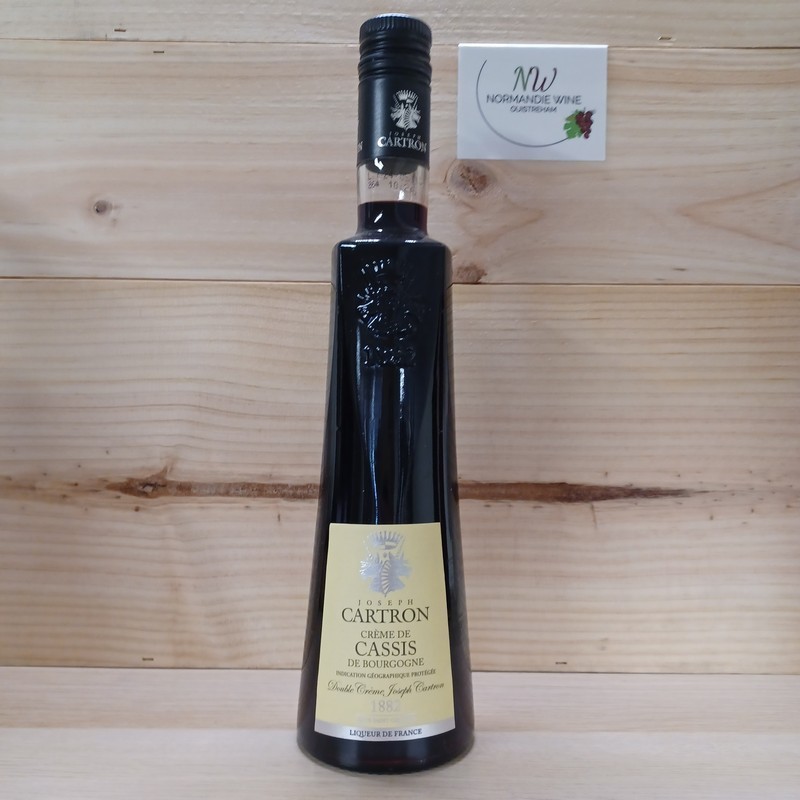 DOUBLE CREME CASSIS 19° 50 CL - CARTRON