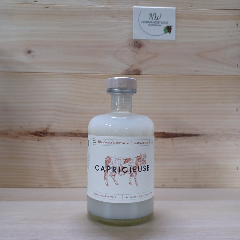 LA CAPRICIEUSE - LAIT DE VACHE CARAMEL FLEUR DE SEL - 50 CL